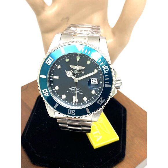 Invicta Men's Watch 36972 Pro Diver Automatic Blue Dial Silver Steel 44mm - Picture 1 of 15